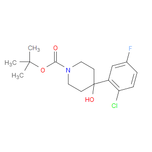 tert-butyl 4-(2-chloro-5-fluorophenyl)-4-hydroxypiperidine-1-carboxylate