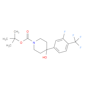 tert-butyl 4-(3-fluoro-4-(trifluoromethyl)phenyl)-4-hydroxypiperidine-1-carboxylate