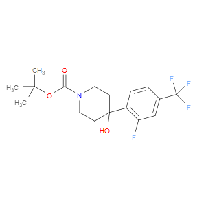 tert-butyl 4-(2-fluoro-4-(trifluoromethyl)phenyl)-4-hydroxypiperidine-1-carboxylate