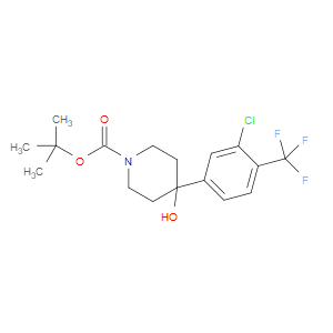 tert-butyl 4-(3-chloro-4-(trifluoromethyl)phenyl)-4-hydroxypiperidine-1-carboxylate