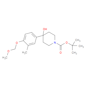tert-butyl 4-hydroxy-4-(4-(methoxymethoxy)-3-methylphenyl)piperidine-1-carboxylate
