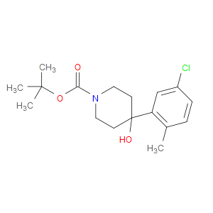 tert-butyl 4-(5-chloro-2-methylphenyl)-4-hydroxypiperidine-1-carboxylate
