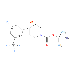tert-butyl 4-(3-fluoro-5-(trifluoromethyl)phenyl)-4-hydroxypiperidine-1-carboxylate