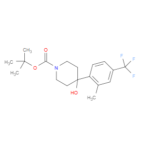 tert-butyl 4-hydroxy-4-(2-methyl-4-(trifluoromethyl)phenyl)piperidine-1-carboxylate