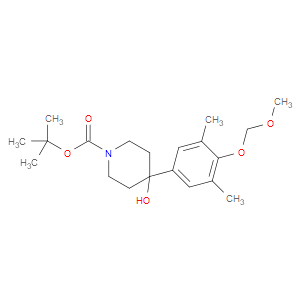 tert-butyl 4-hydroxy-4-(4-(methoxymethoxy)-3,5-dimethylphenyl)piperidine-1-carboxylate