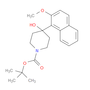 tert-butyl 4-hydroxy-4-(2-methoxynaphthalen-1-yl)piperidine-1-carboxylate
