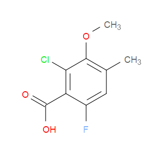 2-chloro-6-fluoro-3-methoxy-4-methylbenzoic acid