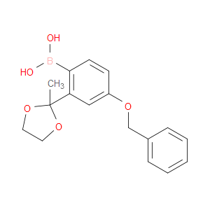 2-(2-methyl-1,3-dioxolan-2-yl)-4-(phenylmethoxy)phenylboronic acid