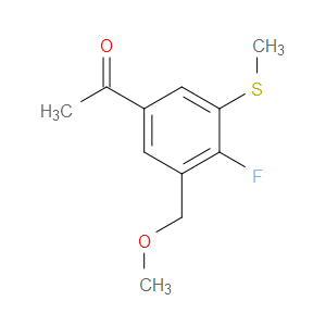 1-(4-fluoro-3-(methoxymethyl)-5-(methylthio)phenyl)ethanone