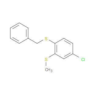 benzyl(4-chloro-2-(methylthio)phenyl)sulfane