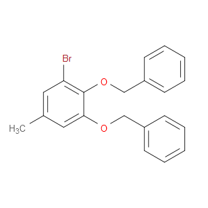 (((3-bromo-5-methyl-1,2-phenylene)bis(oxy))bis(methylene))dibenzene