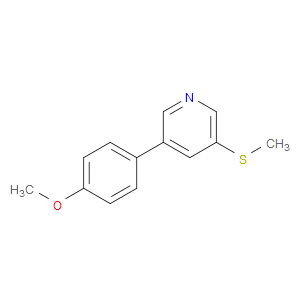3-(4-methoxyphenyl)-5-(methylthio)pyridine
