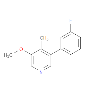3-(3-fluorophenyl)-5-methoxy-4-methylpyridine