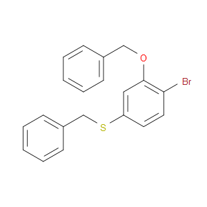 benzyl(3-(benzyloxy)-4-bromophenyl)sulfane