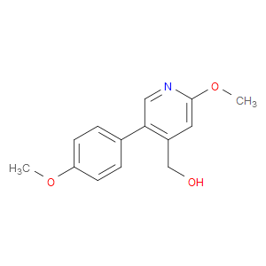 (2-methoxy-5-(4-methoxyphenyl)pyridin-4-yl)methanol