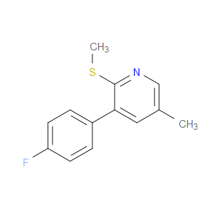 3-(4-fluorophenyl)-5-methyl-2-(methylthio)pyridine