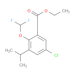 ethyl 5-chloro-2-(difluoromethoxy)-3-isopropylbenzoate