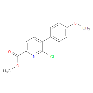 methyl 6-chloro-5-(4-methoxyphenyl)picolinate