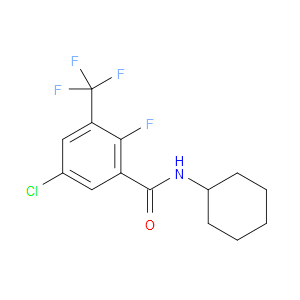 5-chloro-N-cyclohexyl-2-fluoro-3-(trifluoromethyl)benzamide