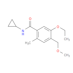 N-cyclopropyl-5-ethoxy-4-(methoxymethyl)-2-methylbenzamide