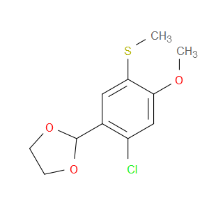 2-(2-chloro-4-methoxy-5-(methylthio)phenyl)-1,3-dioxolane