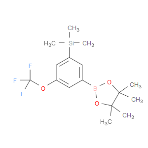trimethyl(3-(4,4,5,5-tetramethyl-1,3,2-dioxaborolan-2-yl)-5-(trifluoromethoxy)phenyl)silane
