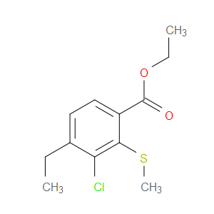ethyl 3-chloro-4-ethyl-2-(methylthio)benzoate