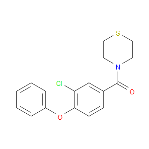 (3-chloro-4-phenoxyphenyl)(thiomorpholino)methanone