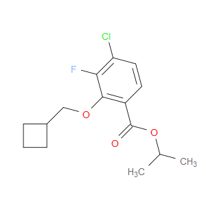 isopropyl 4-chloro-2-(cyclobutylmethoxy)-3-fluorobenzoate