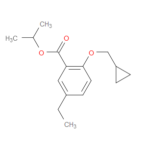 isopropyl 2-(cyclopropylmethoxy)-5-ethylbenzoate