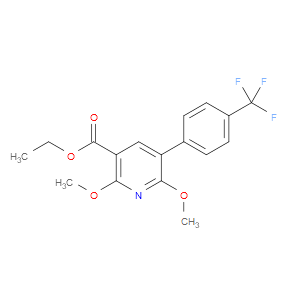 ethyl 2,6-dimethoxy-5-(4-(trifluoromethyl)phenyl)nicotinate