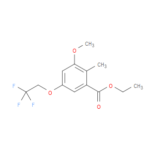 ethyl 3-methoxy-2-methyl-5-(2,2,2-trifluoroethoxy)benzoate