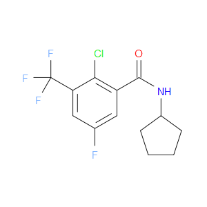 2-chloro-N-cyclopentyl-5-fluoro-3-(trifluoromethyl)benzamide