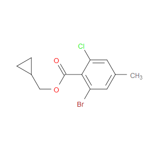 cyclopropylmethyl 2-bromo-6-chloro-4-methylbenzoate
