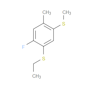 ethyl(2-fluoro-4-methyl-5-(methylthio)phenyl)sulfane