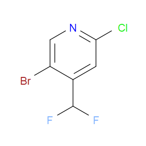 5-Bromo-2-chloro-4-(difluoromethyl)pyridine