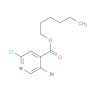 Hexyl 5-bromo-2-chloro-4-pyridinecarboxylate