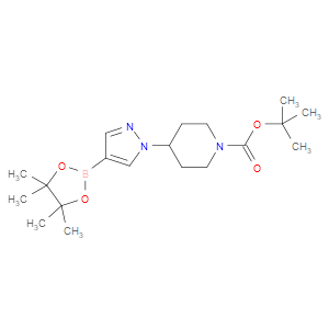tert-butyl 4-(4-(4,4,5,5-tetramethyl-1,3,2-dioxaborolan-2-yl)-1H-pyrazol-1-yl)piperidine-1-carboxylate