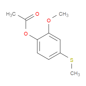 Phenol, 2-methoxy-4-(methylthio)-, 1-acetate