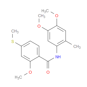 N-(4,5-Dimethoxy-2-methylphenyl)-2-methoxy-4-(methylthio)benzamide