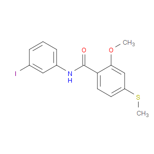 N-(3-Iodophenyl)-2-methoxy-4-(methylthio)benzamide