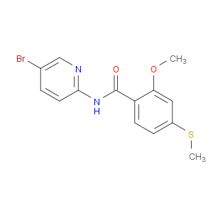 N-(5-Bromo-2-pyridinyl)-2-methoxy-4-(methylthio)benzamide