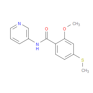 2-Methoxy-4-(methylthio)-N-3-pyridinylbenzamide
