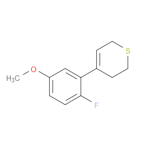 4-(2-fluoro-5-methoxyphenyl)-3,6-dihydro-2H-thiopyran