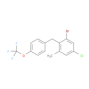1-bromo-5-chloro-3-methyl-2-(4-(trifluoromethoxy)benzyl)benzene