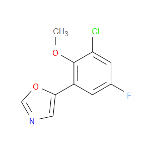 5-(3-chloro-5-fluoro-2-methoxyphenyl)oxazole