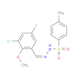 N'-(3-chloro-5-fluoro-2-methoxybenzylidene)-4-methylbenzenesulfonohydrazide