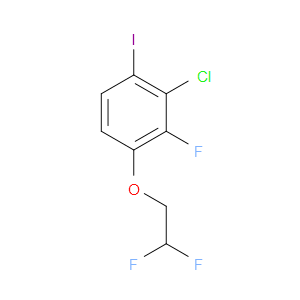 2-chloro-4-(2,2-difluoroethoxy)-3-fluoro-1-iodobenzene