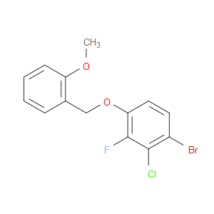 1-bromo-2-chloro-3-fluoro-4-((2-methoxybenzyl)oxy)benzene