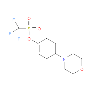 Trifluoromethanesulfonic acid 4-morpholin-4-yl-cyclohex-1-enyl ester
